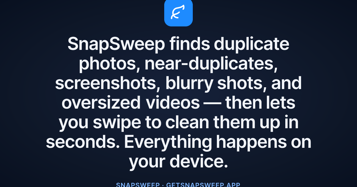 SnapSweep screenshot 1